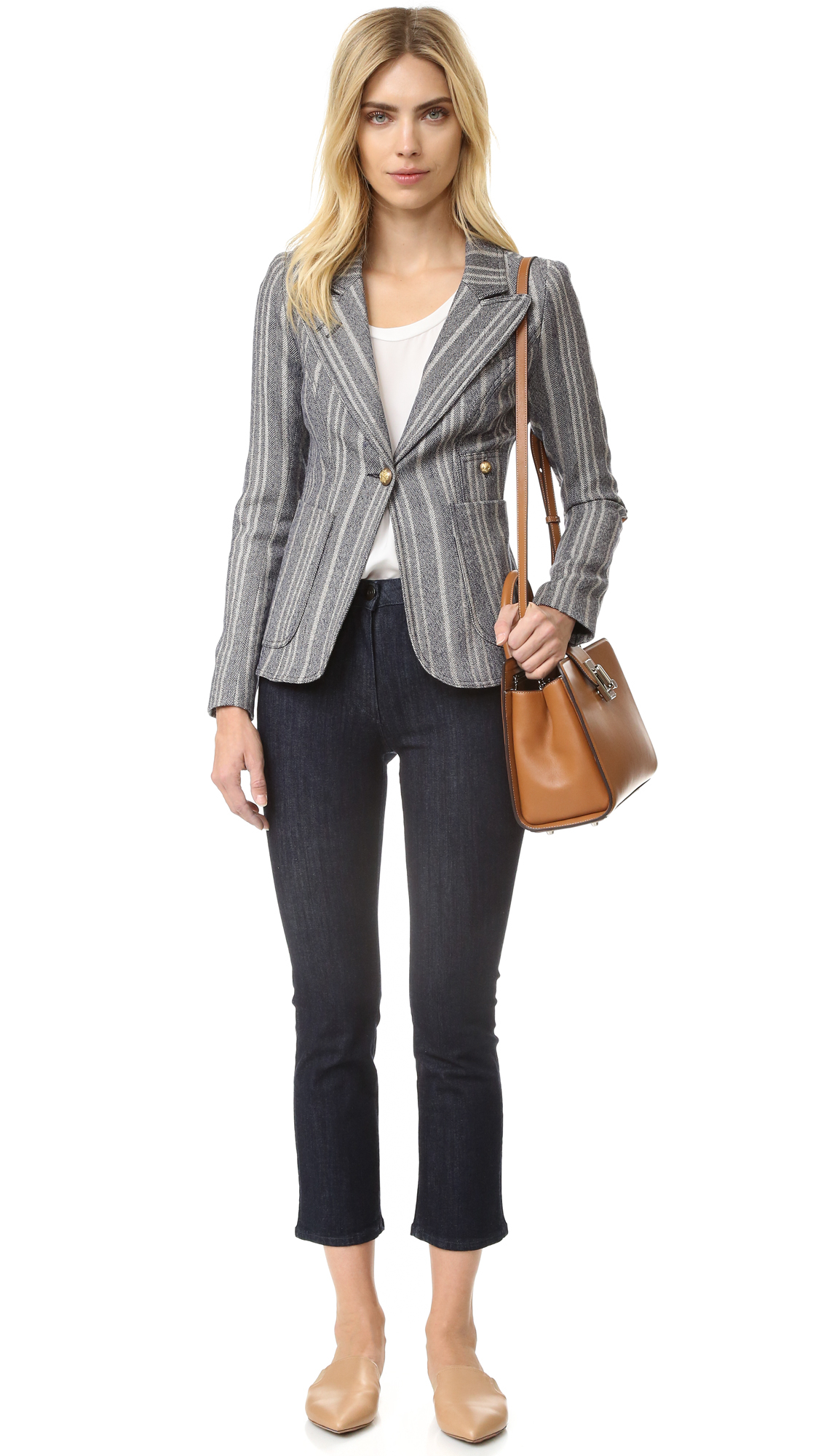 Shop by category Blue & Grey Handwoven Donegal Tweed Blazer - Men's Blazers & Jackets. € High Quality Clothing and Accessories. A unique handwoven Donegal tweed blazer. The fabric is blue and grey salt and pepper, this distinctive tweed was designed and hand-woven in Donegal, Ireland. The blazer styling is timeless with straight pockets and an outer breast welt.